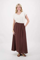 Zusss - Crincle Doek Fladder Rok - Bruin