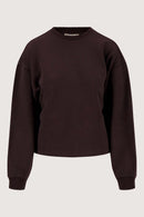 Zusss - Sweater met tekst - Dark Choco