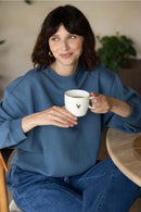 Zusss - Sweater met tekst - Ocean Blue