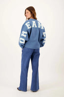 Zusss - Sweater met tekst - Ocean Blue