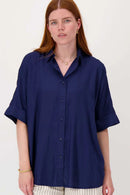 Zusss - Blouse -Summer navy