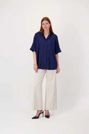 Zusss - Blouse -Summer navy
