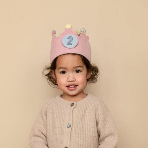 Little Dutch Verjaardagskroon met cijfers - Roze