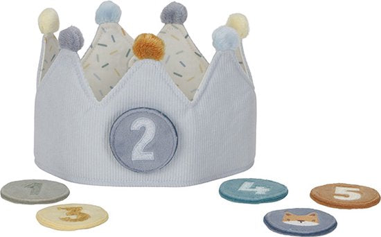 Little Dutch Verjaardagskroon met cijfers - Blauw