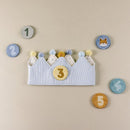 Little Dutch Verjaardagskroon met cijfers - Blauw