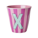 Rice by Rice - Alfabet bekers - Medium - Stripes Girls