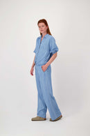 Zusss - Denim Blouse - Light Blue Denim