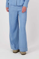 Zusss - Denim Blouse - Light Blue Denim