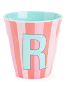 Rice by Rice - Alfabet bekers - Medium - Stripes Girls