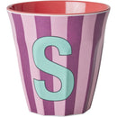 Rice by Rice - Alfabet bekers - Medium - Stripes Girls