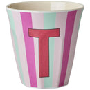 Rice by Rice - Alfabet bekers - Medium - Stripes Girls