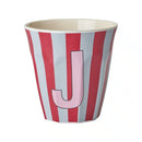 Rice by Rice - Alfabet bekers - Medium - Stripes Girls