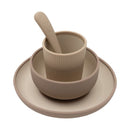 Jollein - Kinder Serviesset Siliconen - Naturel shades