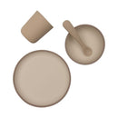 Jollein - Kinder Serviesset Siliconen - Naturel shades