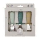 Jollein - Bestekset Siliconen - Jade shades