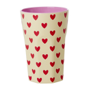 Rice - Beker Groot - Darling Hearts print - Crème