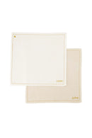Zusss - Set Van 4 Vaatdoekjes Love - White / Gold