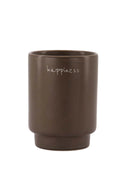 Zusss - Geurkaars Keramiek Happiness - Dark Brown