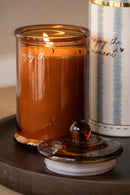 Zusss - Geurkaars Glas Met Deksel Enjoy The Moment - Camel