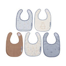 Jollein - Slab Jersey Waterproof 5 Pack - Nijntje Moments - Cloudy Blue