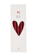 Zusss - Set van 10 smalle kaarsjes - Dark Red