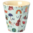 Rice - Medium Kinderbeker - ABC - Blauw