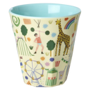 Rice - Medium Kinderbeker - Fun Fair - Blauw