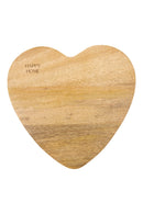 Zusss - Serveerplateau Hout Hartvorm Happy Home - Naturel