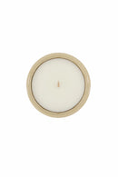 Zusss - Geurkaars Keramiek Mat Cozy - White / Gold