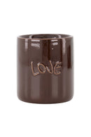 Zusss - Geurkaars Keramiek In Doosje Love - Dark Brown