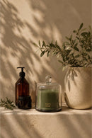 Zusss - Geurkaars Glas Met Stolp Happy Home - Dark Green