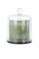 Zusss - Geurkaars Glas Met Stolp Happy Home - Dark Green