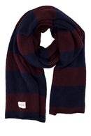 Zusss - Streep Sjaal Blokstreep - Donker Navy / Burgundy
