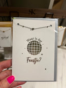 Sieradenkaart - armband zilver - Waar is dat feestje?