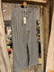 Zusss - Streep broek wijd model wit/ donkerblauw