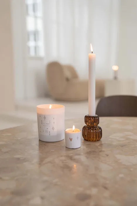 Zusss - Luxe Geurkaars in koker - Bamboe/Perzik