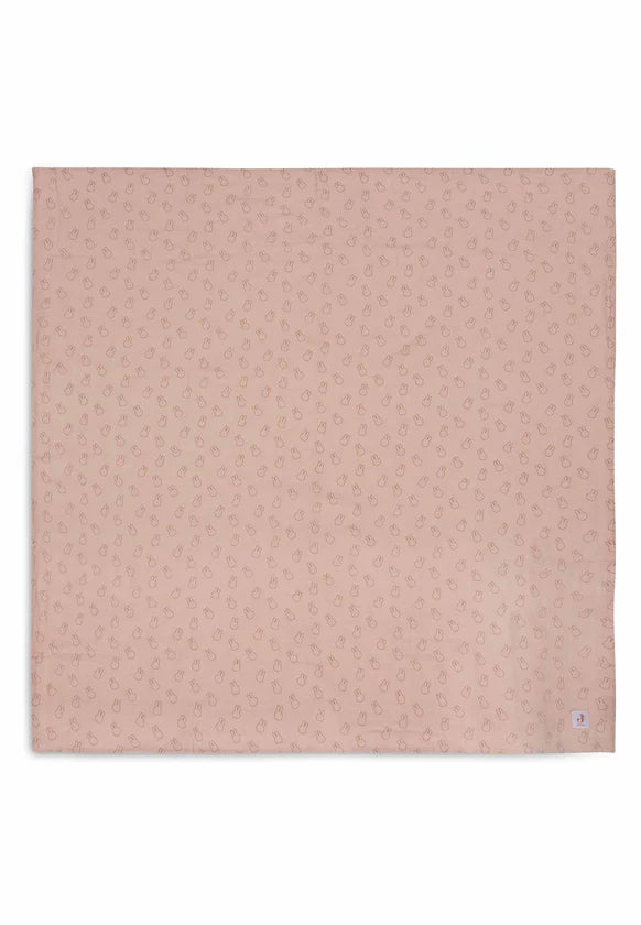 Jollein - Hydrofiele Doek Large 115x115cm Miffy Silhouettes - Wild Rose - 2 Stuks