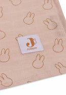 Jollein - Hydrofiele Doek Large 115x115cm Miffy Silhouettes - Wild Rose - 2 Stuks
