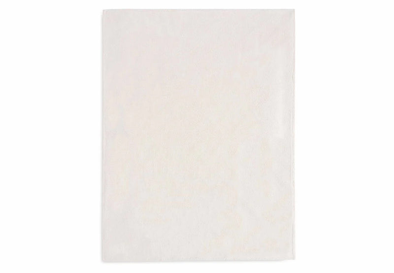 Jollein - Deken Ledikant 100x150cm Check Knit - Oatmeal/Teddy Fleece