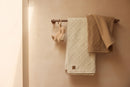 Jollein - Deken Ledikant 100x150cm Check Knit - Oatmeal/Teddy Fleece