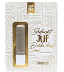 100% Leuk - Lippenbalsem- Bedankt Juf