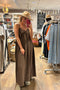 ZOMERJURK LOLA MET KRALEN – Chocolade Bruin
