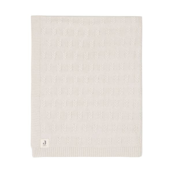 Jollein Deken Ledikant 100x150cm - Grain Knit - Oatmeal/Velvet