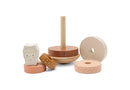 Jollein - Houten Tuimelstapelaar - Alpaca Paco