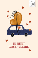 Studio LUV kaart - Jij bent goud waard