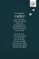 Studio LUV kaart - Ik heb mijn vader niet verloren