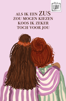 Studio LUV kaart - Als ik een zus zou mogen kiezen