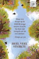 Studio LUV kaart - Heel veel sterkte - Jesaja 40:31a