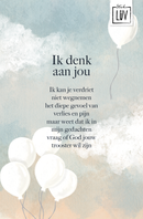 Studio LUV kaart - Ik denk aan jou