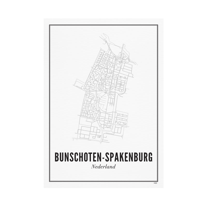 Wijck Poster - Bunschoten-Spakenburg - 30x40cm